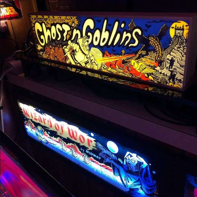 Braccio di Ferro “POPEYE” Marquee Light Box In Legno Arcade Marquee Light