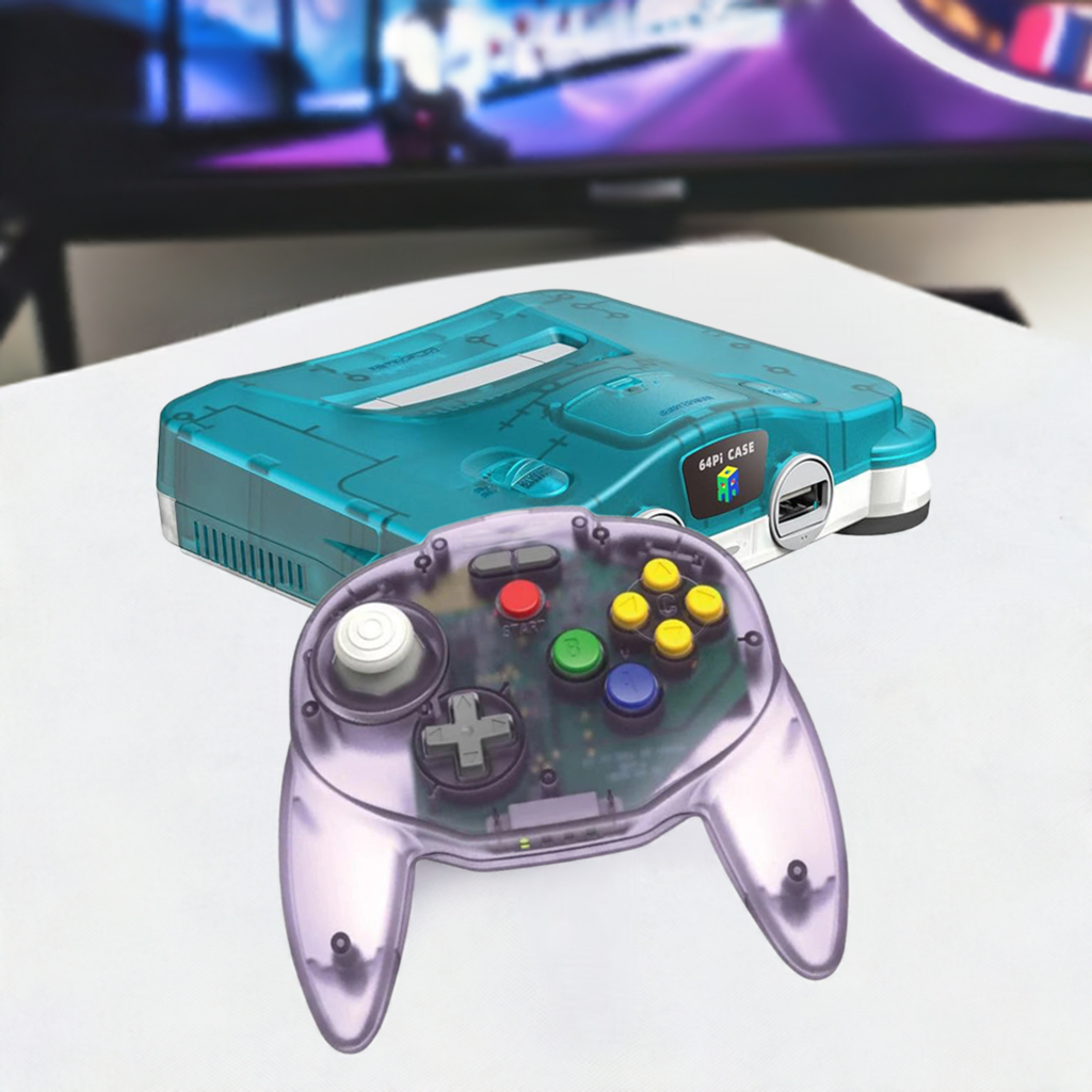 Nostalgic 64pi Raspberry Pi 5, 500GB e Controller n64Tribute64 2.4GHz Wireless