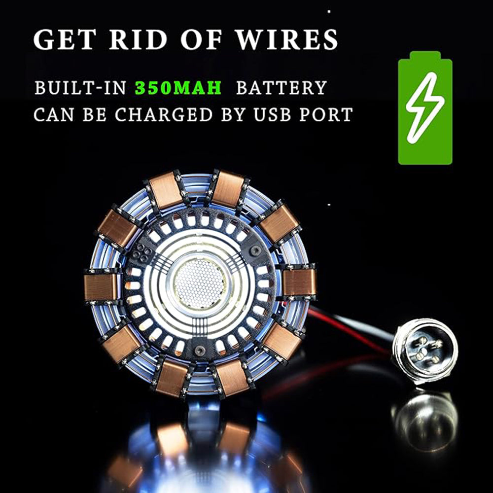 Avengers Iron Man MK1 MK2 Reattore Arc modello 1:1 Led Usb