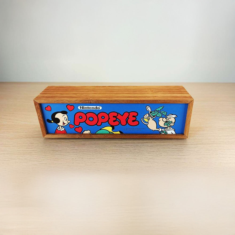 Braccio di Ferro “POPEYE” Marquee Light Box In Legno Arcade Marquee Light