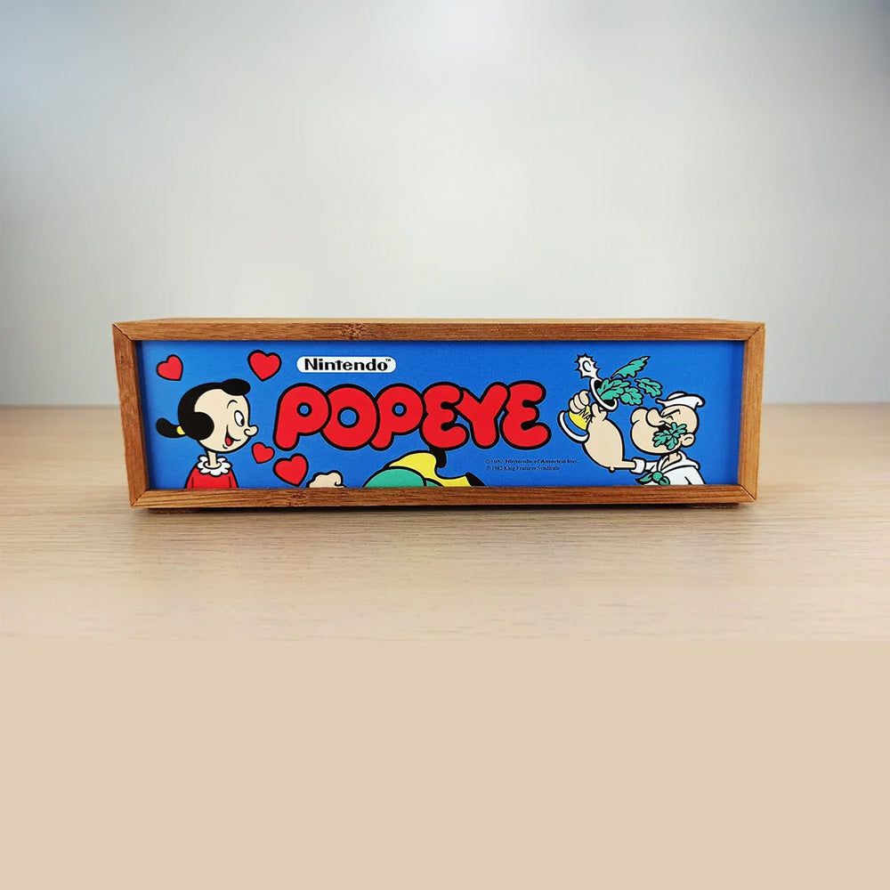 Braccio di Ferro “POPEYE” Marquee Light Box In Legno Arcade Marquee Light