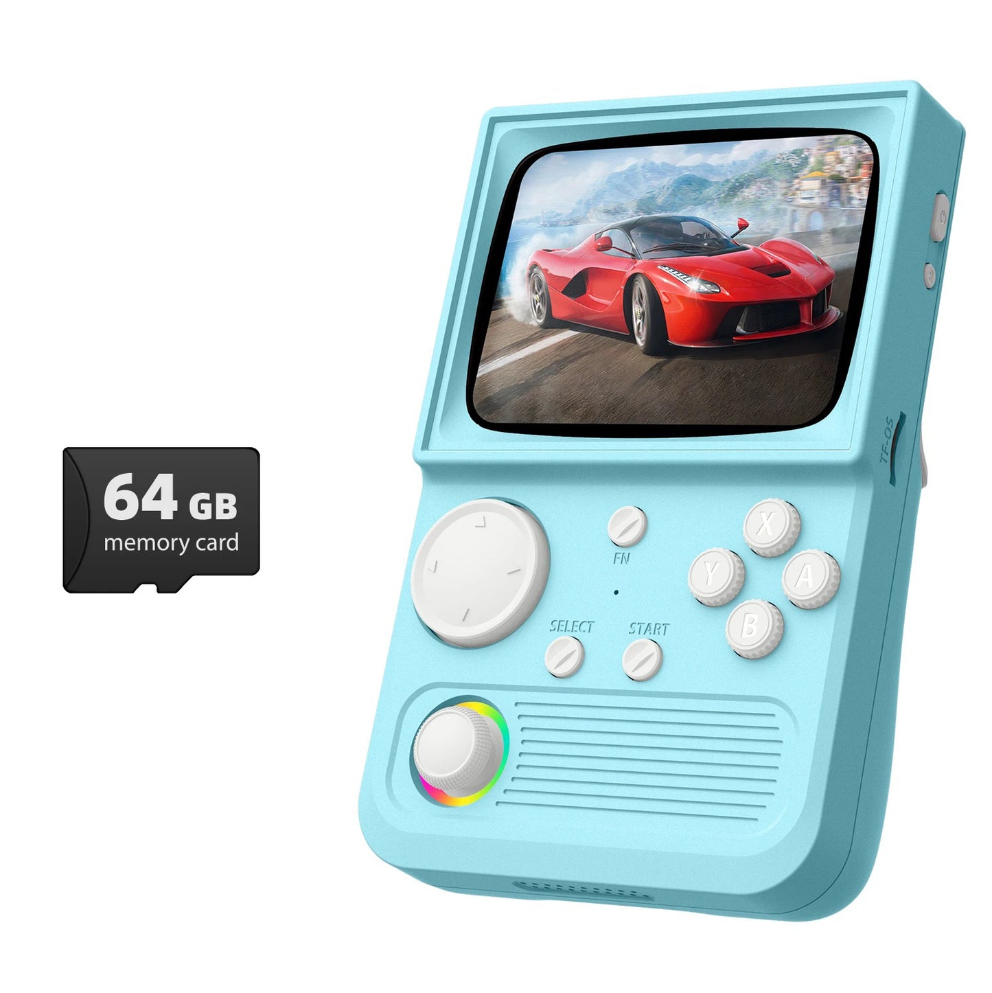 Retro TV Handheld – Console portatile con schermo curvo in stile tubo catodico