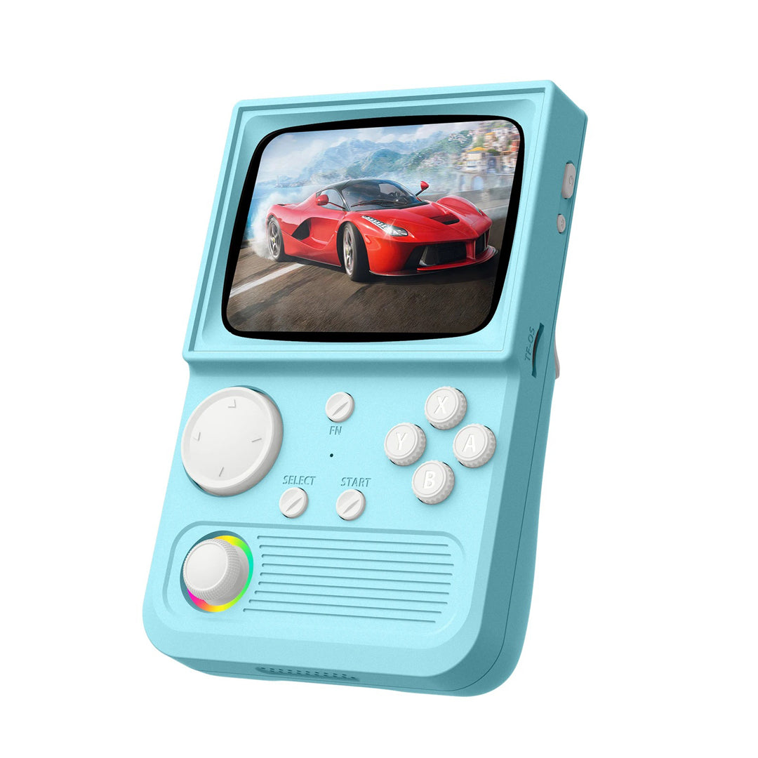 Retro TV Handheld – Console portatile con schermo curvo in stile tubo catodico
