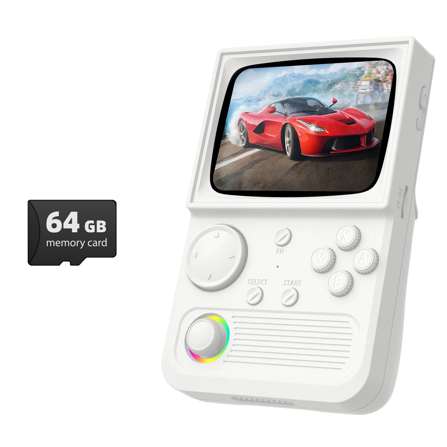 Retro TV Handheld – Console portatile con schermo curvo in stile tubo catodico