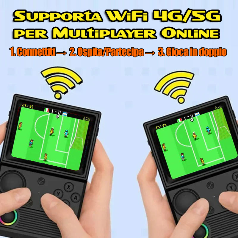 Retro TV Handheld – Console portatile con schermo curvo in stile tubo catodico