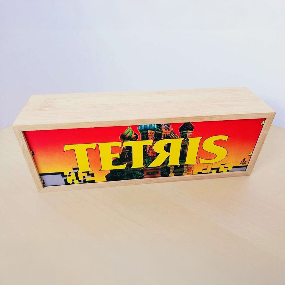 “TETRIS” Marquee Light Box In Legno Arcade Marquee Light