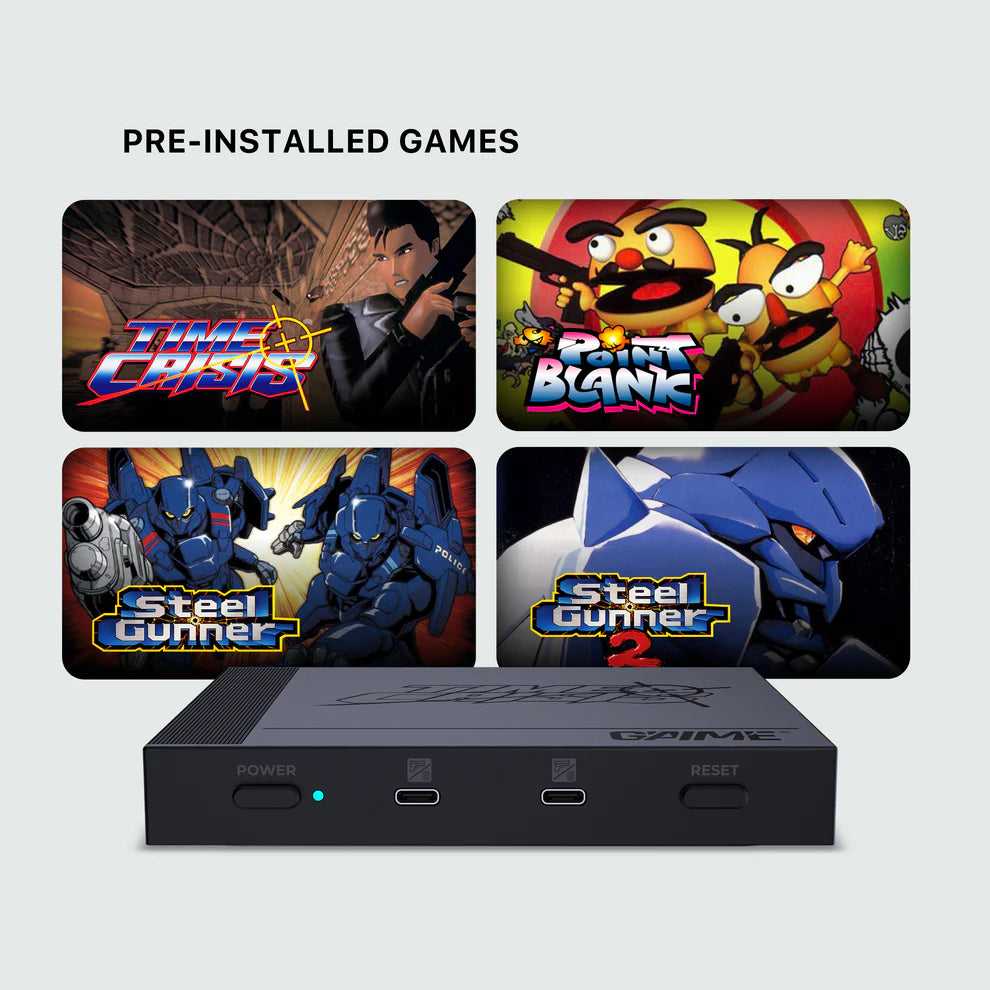 TIME CRISIS+ PREMIUM – Console Light-Gun + 4 titoli integrati NAMCO OFFICIAL