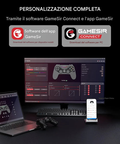 Il Gamepad che cambia pelle con un click