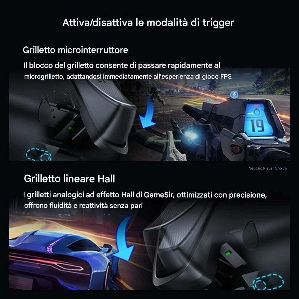 Il Gamepad che cambia pelle con un click