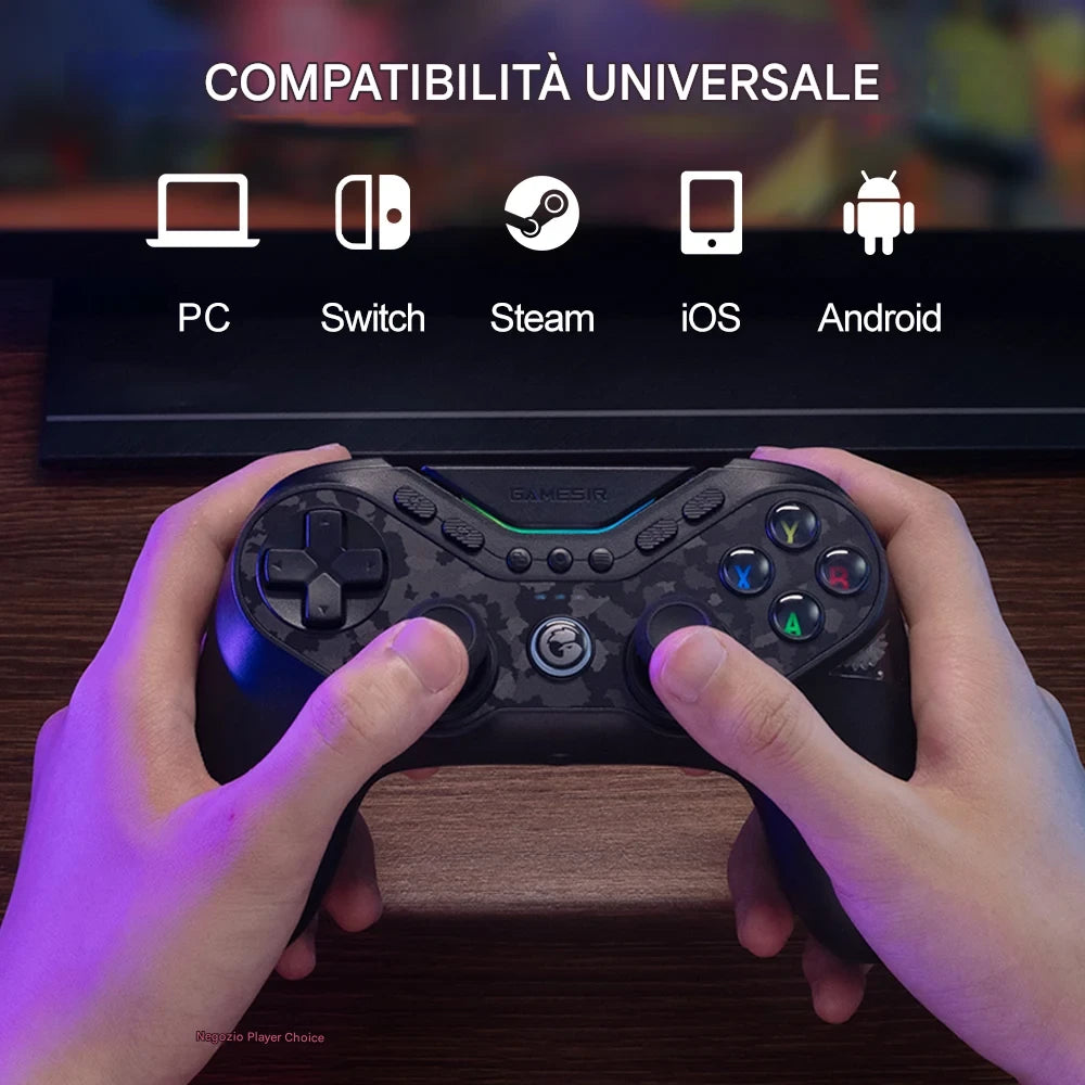 Il Gamepad che cambia pelle con un click