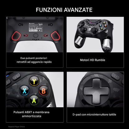 Il Gamepad che cambia pelle con un click