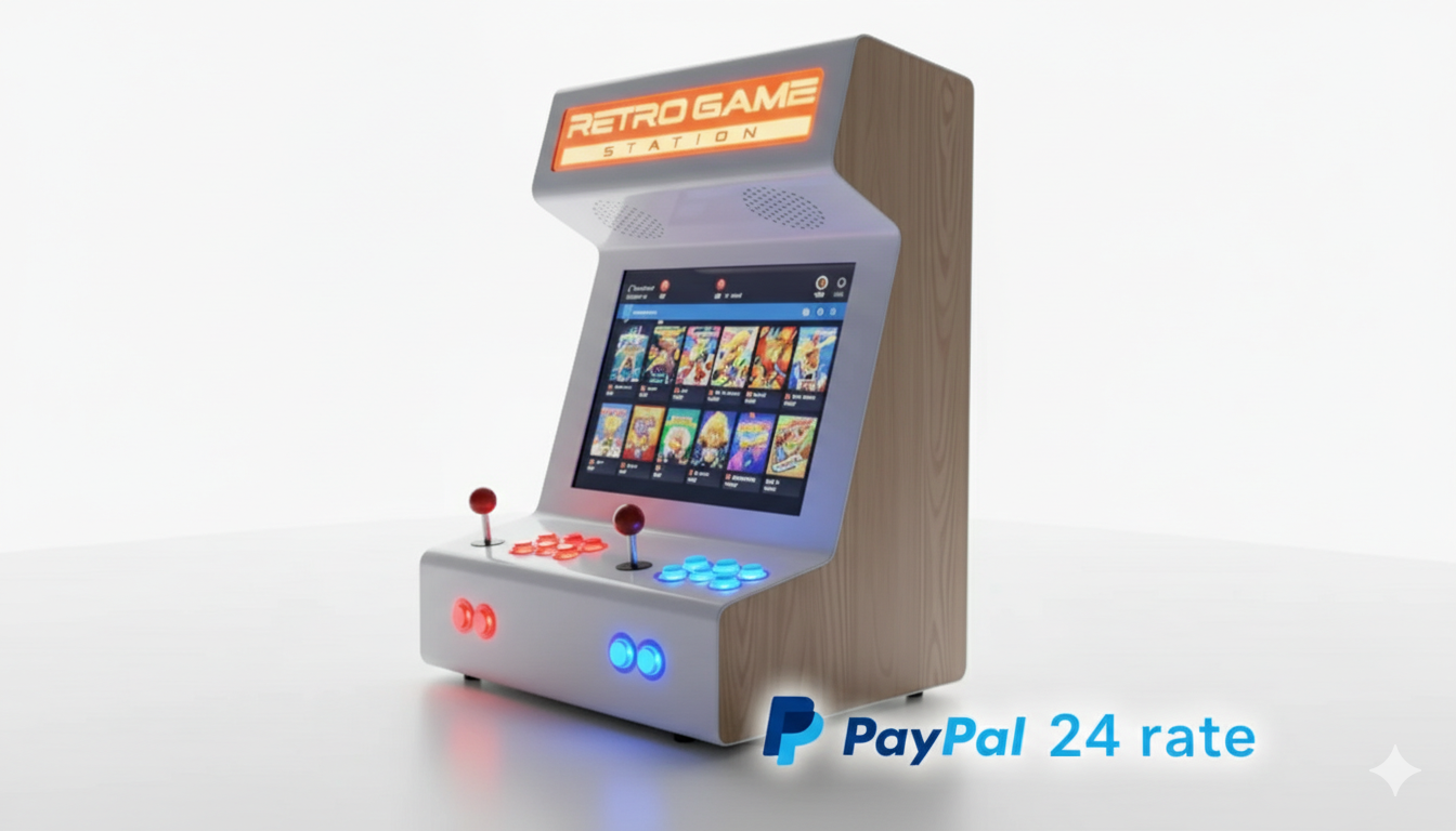 RGS CUSTOM Bartop Arcade di Design in Acciaio – Realizzato a Mano