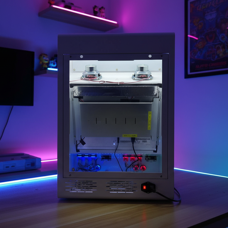 RGS CUSTOM Bartop Arcade di Design in Acciaio – Realizzato a Mano