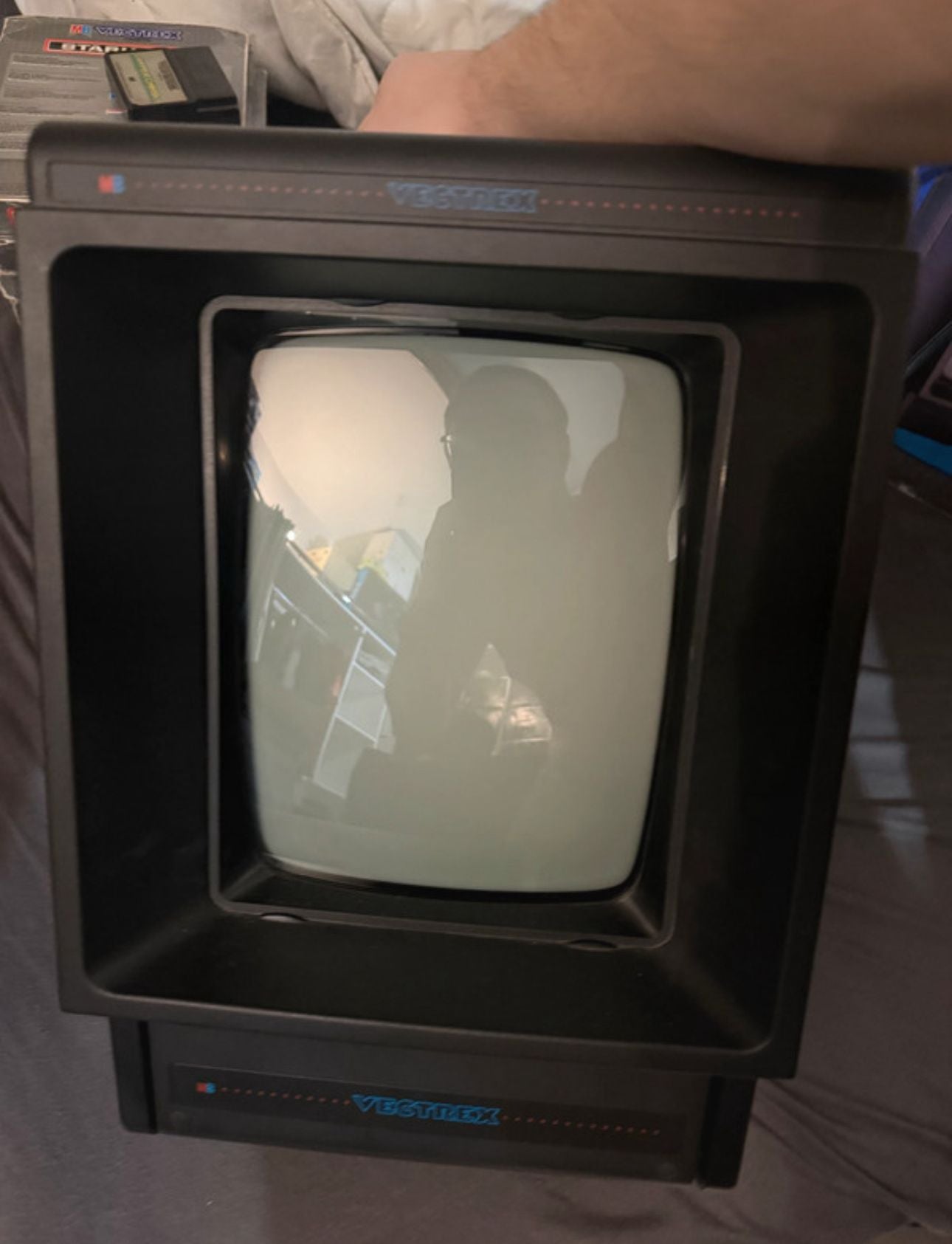 Console Vectrex Originale Anni ’80 – Rarità da Collezione con 6 Giochi e Scatola