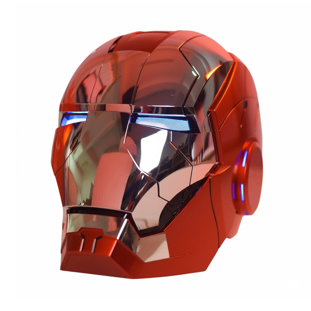 Casco Iron Man MK5 1:1 con Apertura Automatica, Comandi Vocali e LED – 60 cm