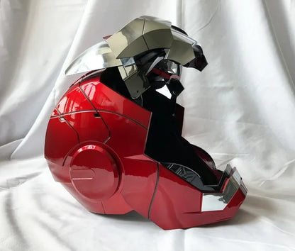 Casco Iron Man MK5 1:1 con Apertura Automatica, Comandi Vocali e LED – 60 cm