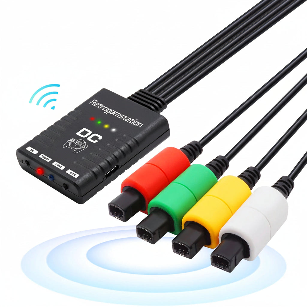 Adattatore Wireless Bluetooth per Controller Moderni su  SEGA DreamCast