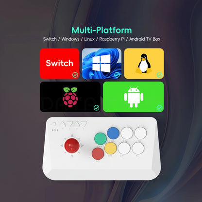 Arcade Stick Wireless – Joystick Arcade Professionale per PC, Switch e Batocera