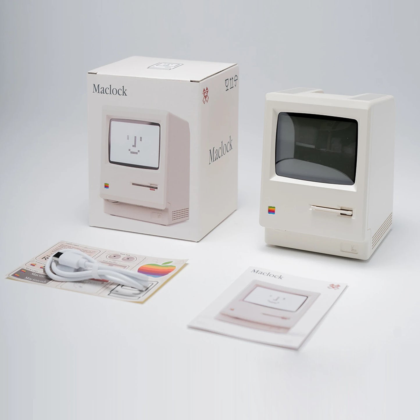 Sveglia Retrò Mac Style 1984 – Orologio Digitale Iconico Stile Computer Vintage