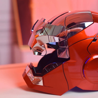 Casco Iron Man MK5 1:1 con Apertura Automatica, Comandi Vocali e LED – 60 cm
