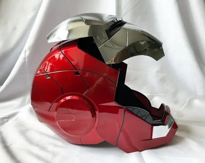 Casco Iron Man MK5 1:1 con Apertura Automatica, Comandi Vocali e LED – 60 cm