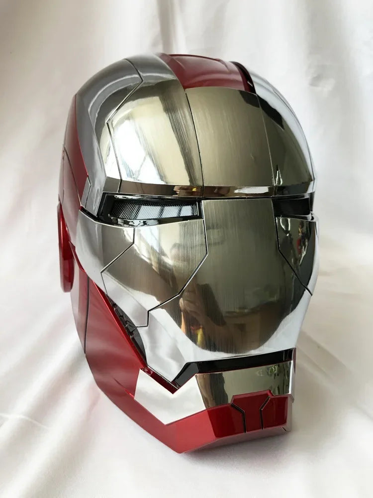 Casco Iron Man MK5 1:1 con Apertura Automatica, Comandi Vocali e LED – 60 cm