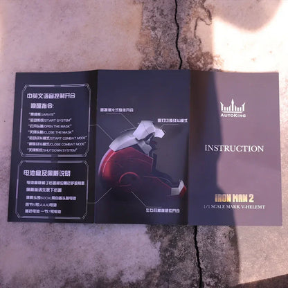 Casco Iron Man MK5 1:1 con Apertura Automatica, Comandi Vocali e LED – 60 cm