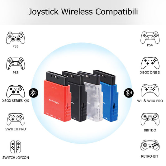 Utilizza i tuoi joystick wireless su Playstation 1 e Playstation 2 con l'adattatore universale