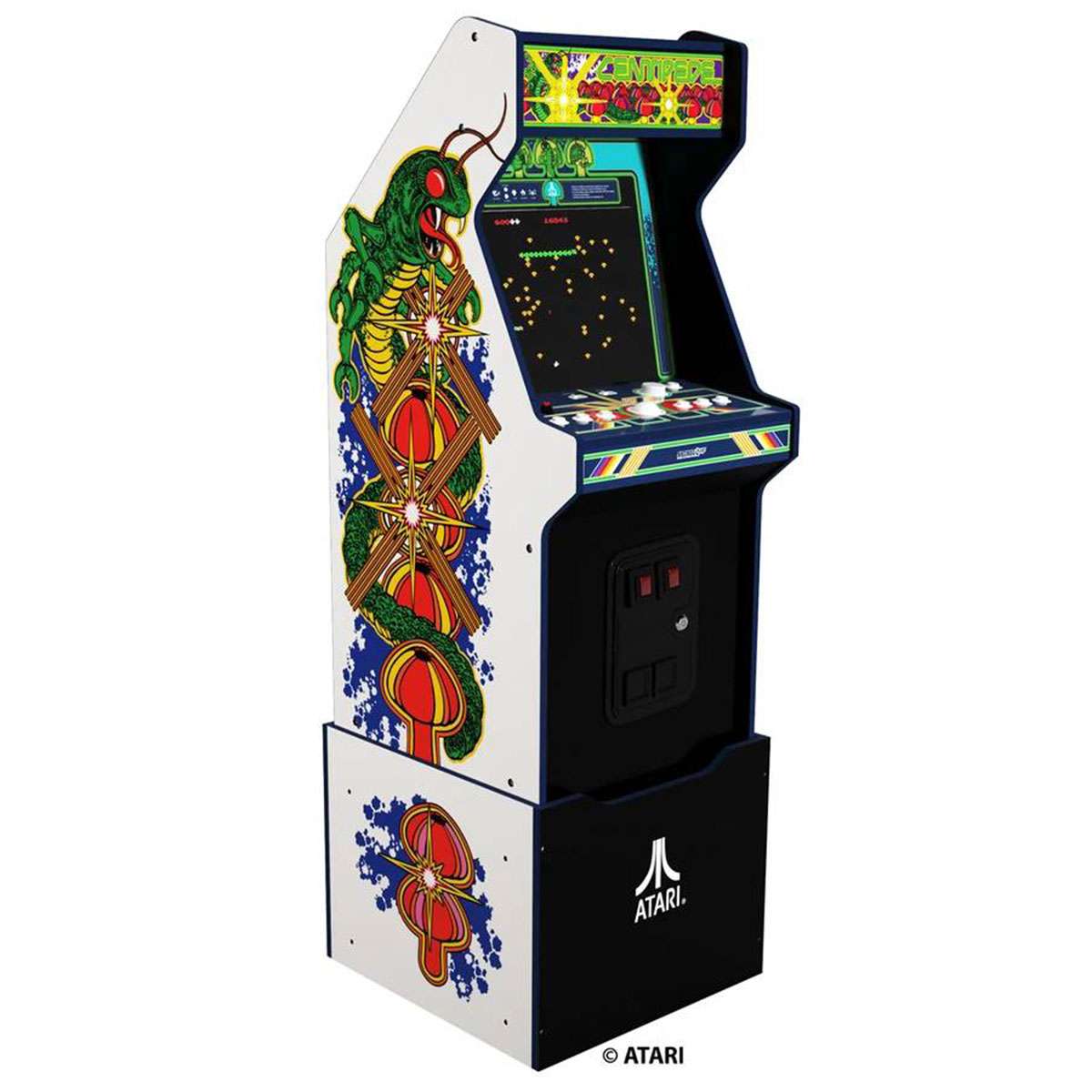 Atari Legacy CENTIPEDE® 2023 Edition includes the Light-Up Marquee and 14 classic Atari games.