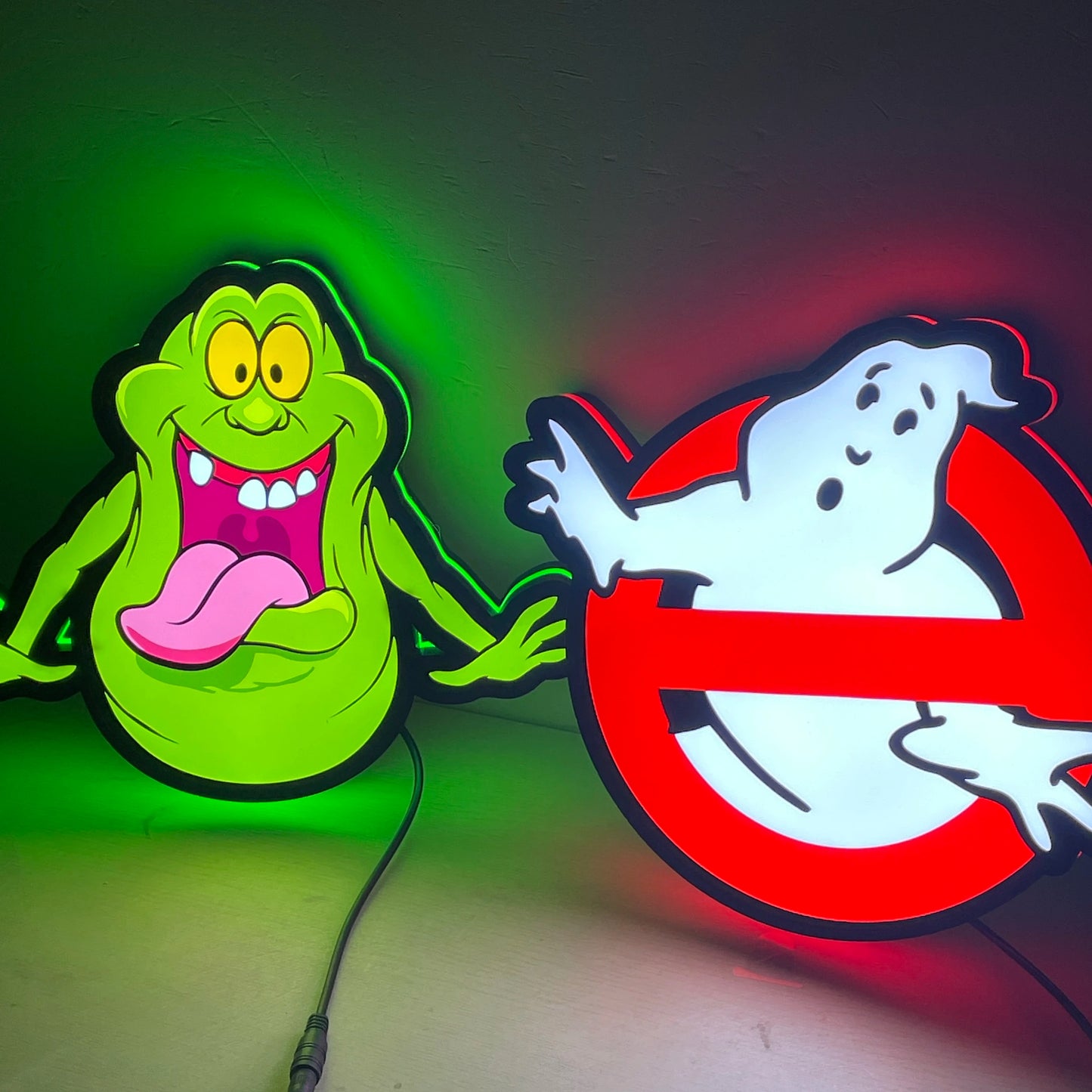 Lampada LED Ghostbusters – Slimer & Logo