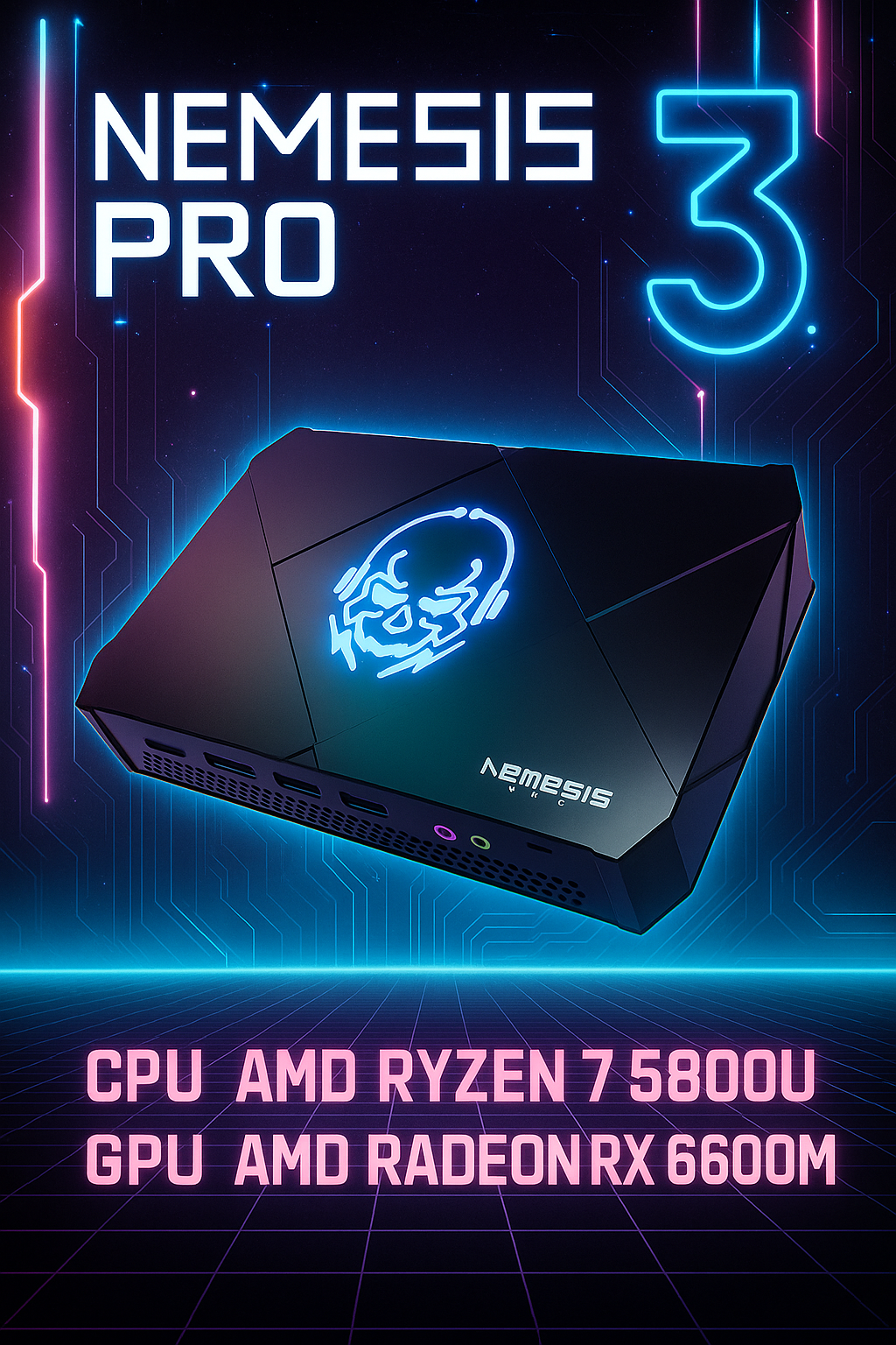 Nemesis Pro 3 – Retro modern console con Ryzen 9 7940HS e Radeon 780M