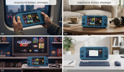 RGS W6 – Console Portatile 16GB RAM 1TB SSD | Dual OS SteamOS + Batocera