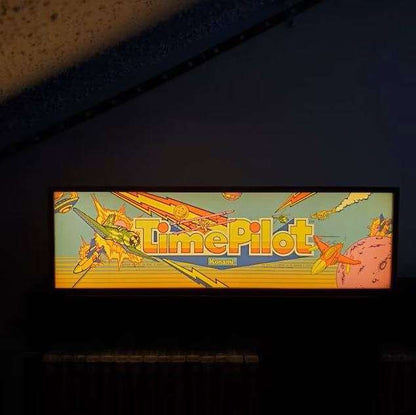 "TRON" Marquee Light Box In Legno Arcade Marquee Light