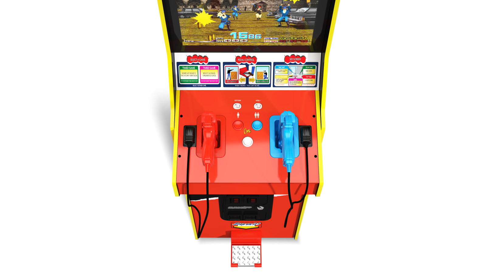 arcade machine pedal Time Crisis Deluxe Arcade Machine – Retrogamestation